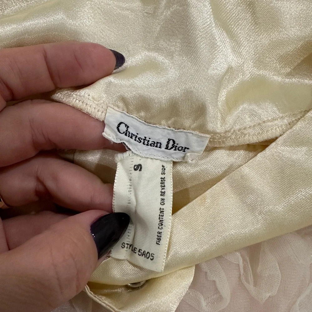 Dior Cream Textured Robe - Picture 2 of 9